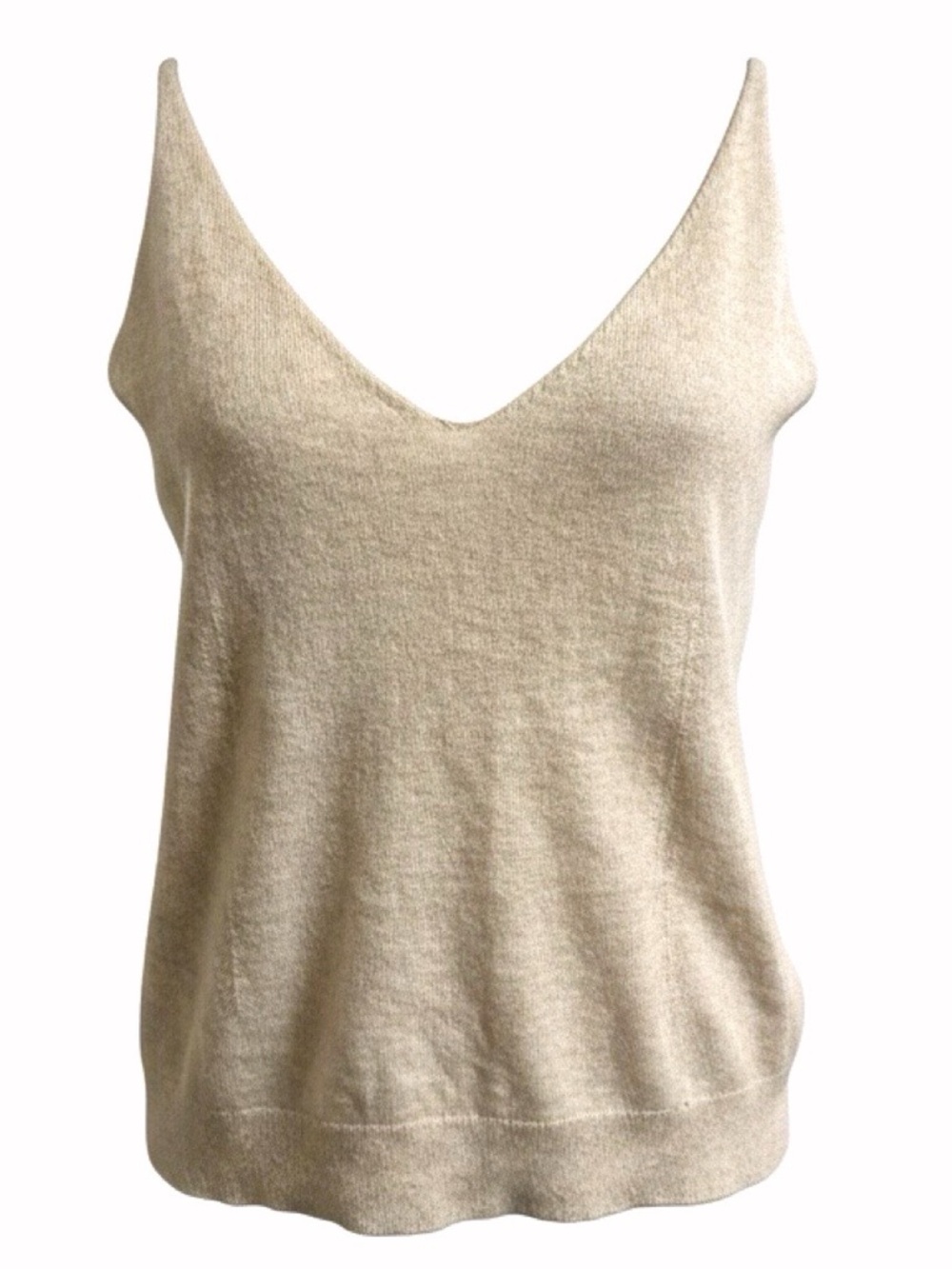 Club Monaco 100% Cashmere Tank Oat Color size L